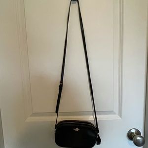 Coach crossbody bag. Leather with gold hardware.